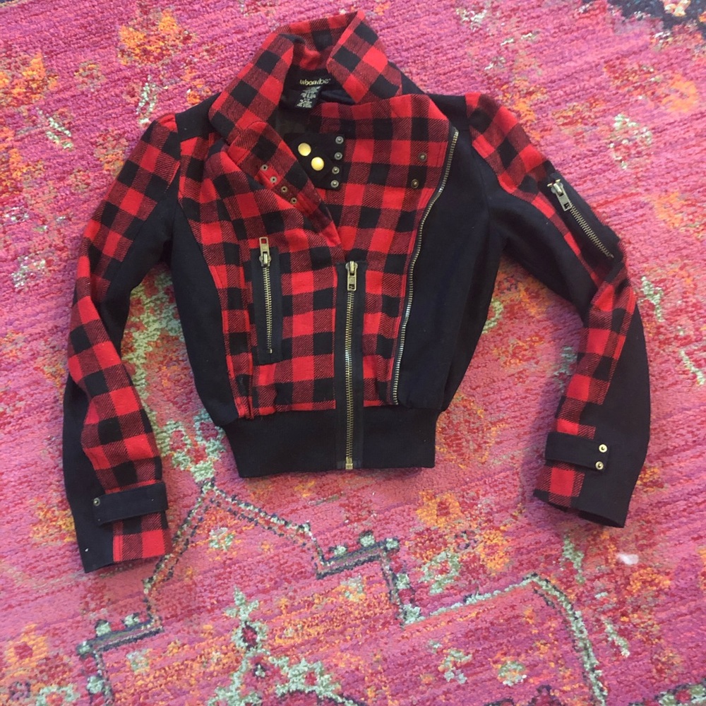 Buffalo check Moto jacket